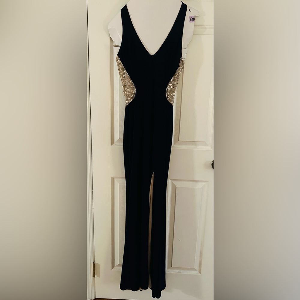 Formal Navy Beaded Dress